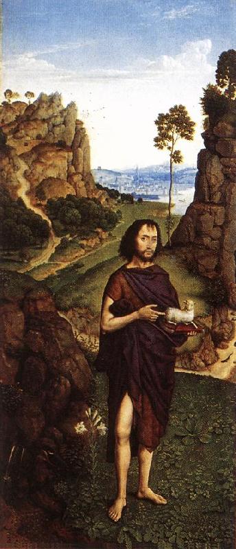 BOUTS, Dieric the Younger St John the Baptist fd Germany oil painting art